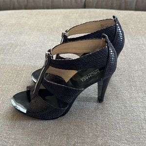 Michael Kors heels - size 9 in dark purple snake skin